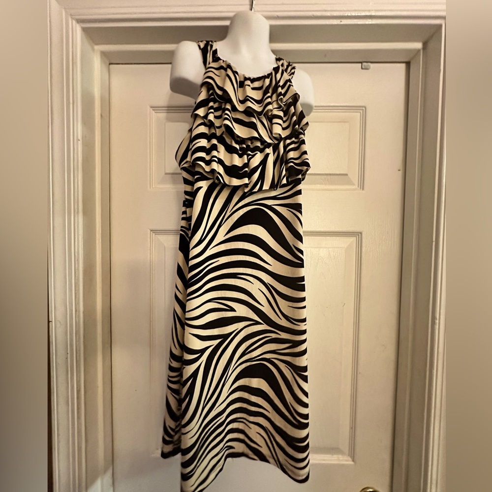 Girls En Focus zebra print dress 6